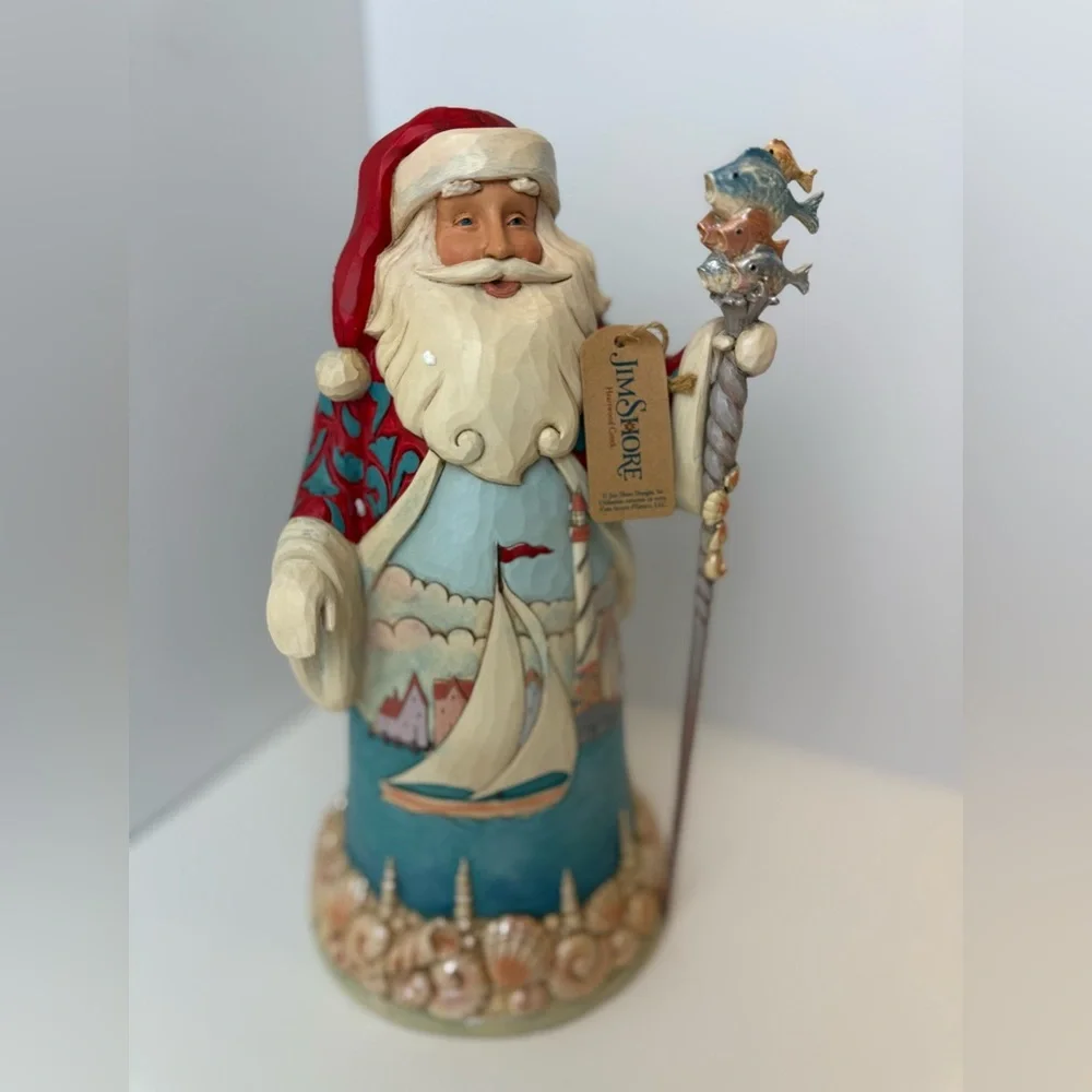 Jim Shore Heartwood Creek Sailing Santa Coastal Christmas Figurine w/ Tag NO BOX
